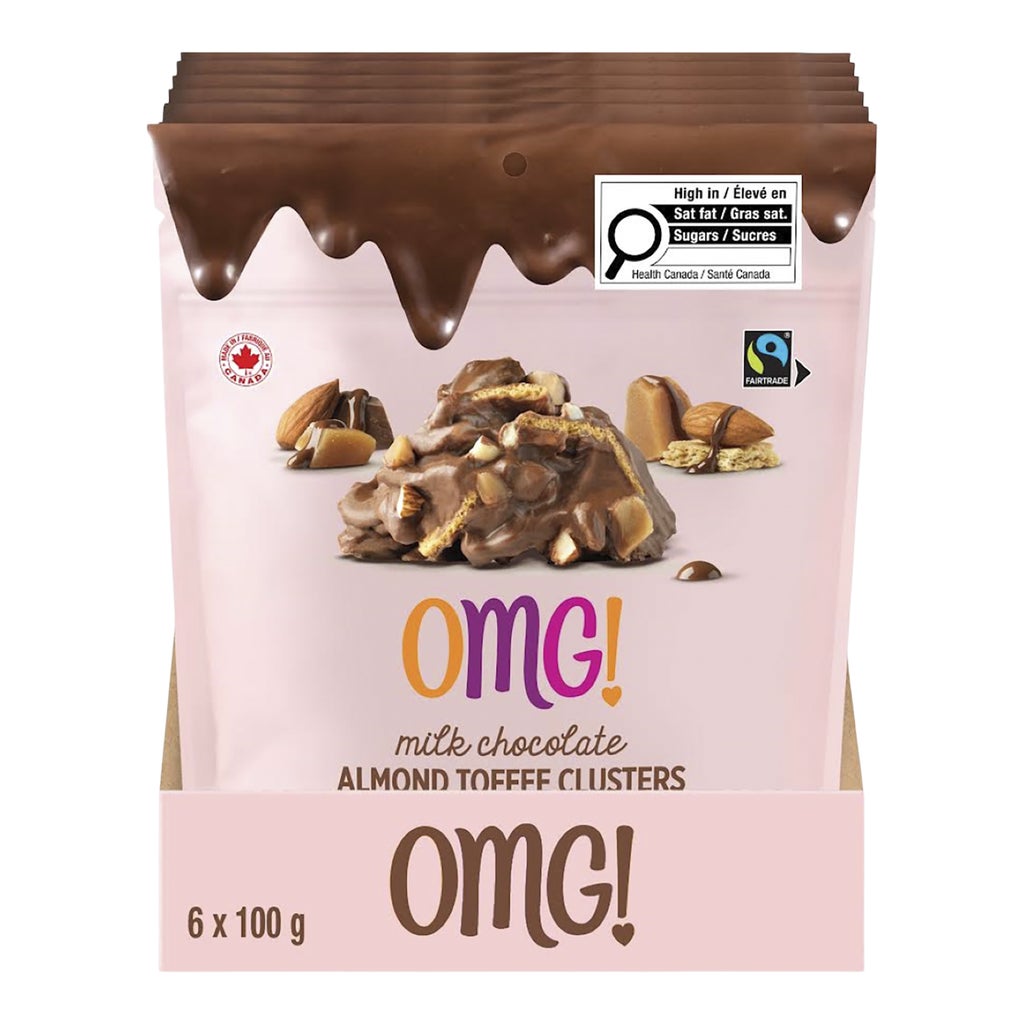 OMG! Almond Toffee Clusters, 6 × 100 g | Costco