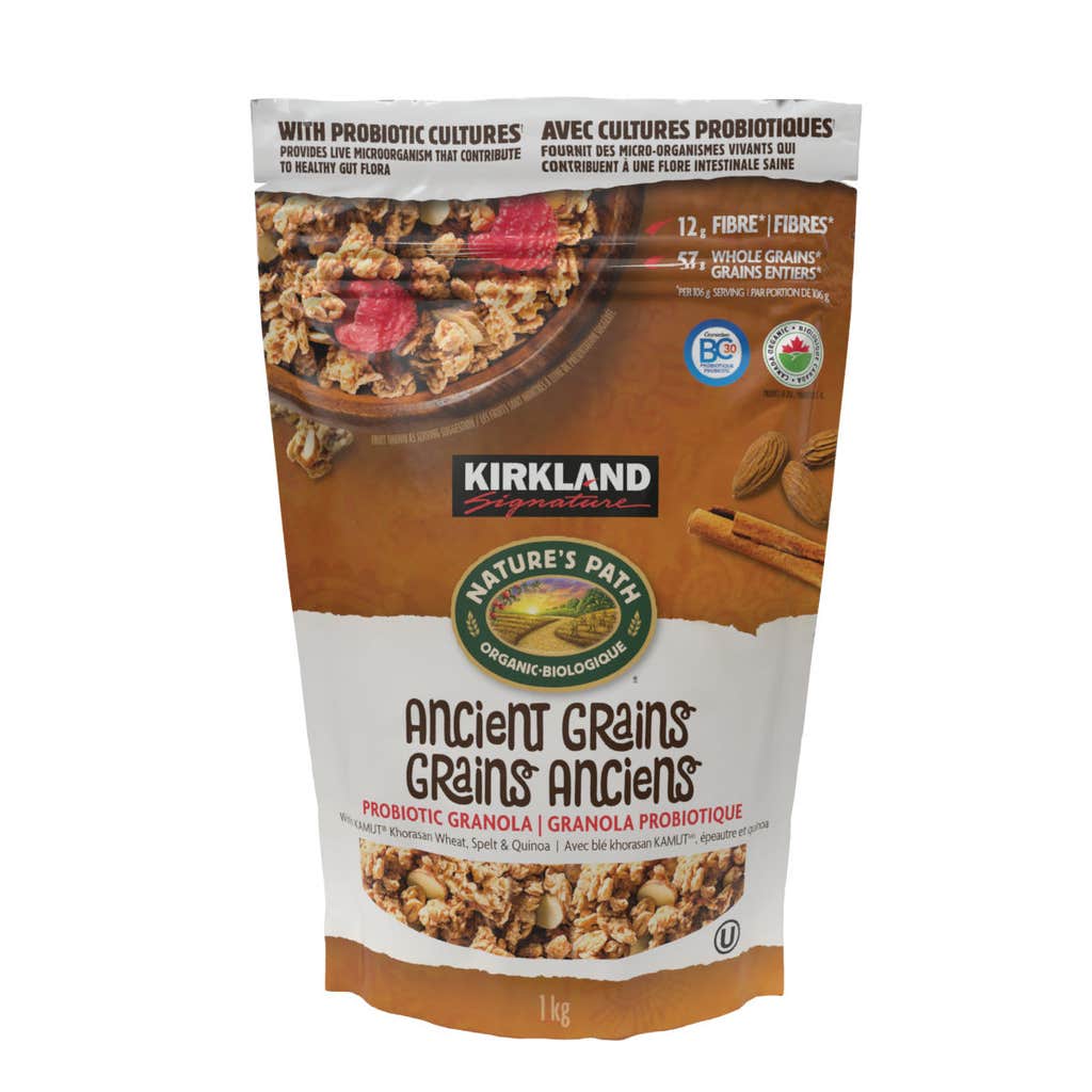 Kirkland Signature Organic Ancient Grains probiotic granola