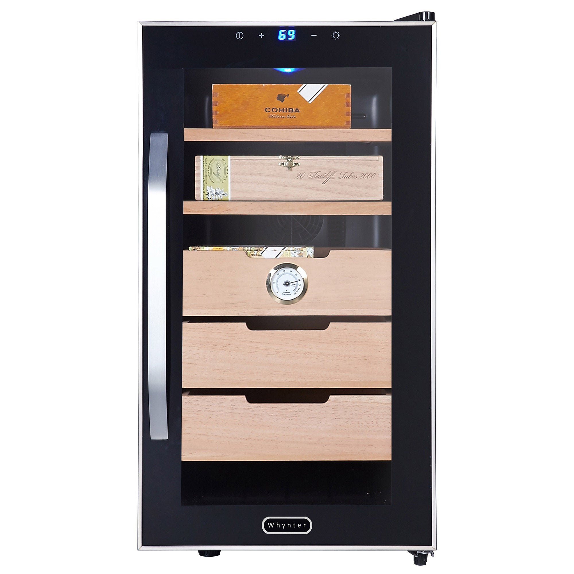 Whynter Elite Touch Control Stainless 1.8 cu. ft. Cigar Cooler Humidor