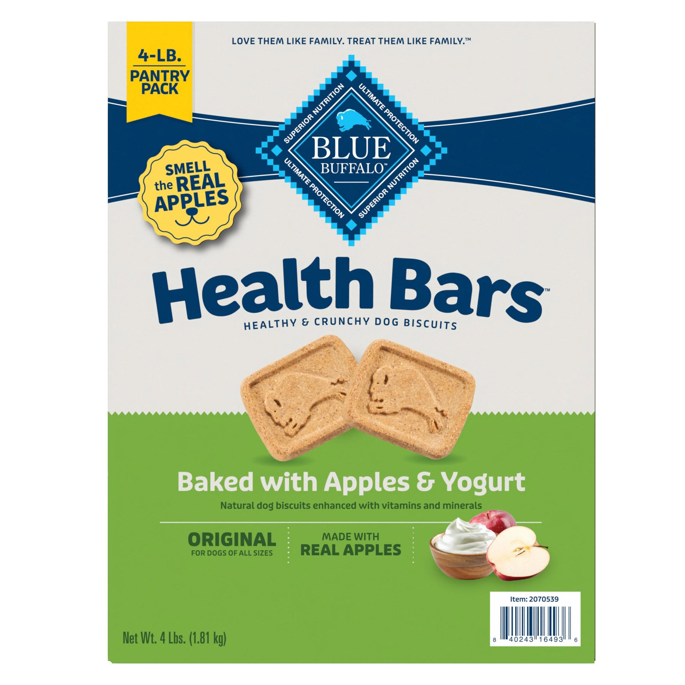 BLUE BUFFALO APPLE & YOGURT HEALTH BARS 4LB