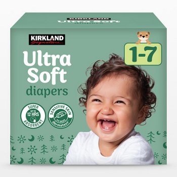 Kirkland Signature Diaper Sizes 1-7