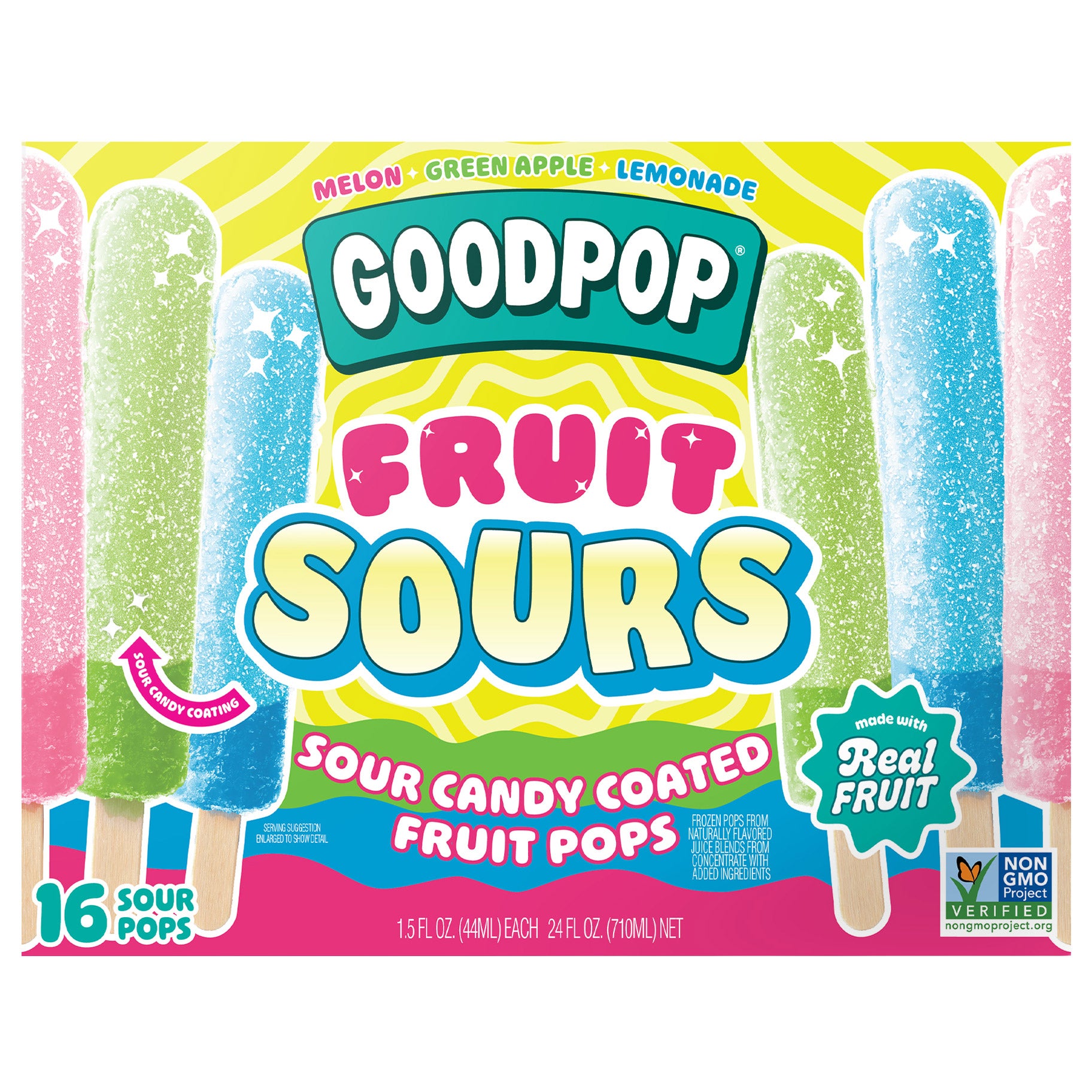 GOODPOP SOUR FRUIT POP 16/1.5 OZ