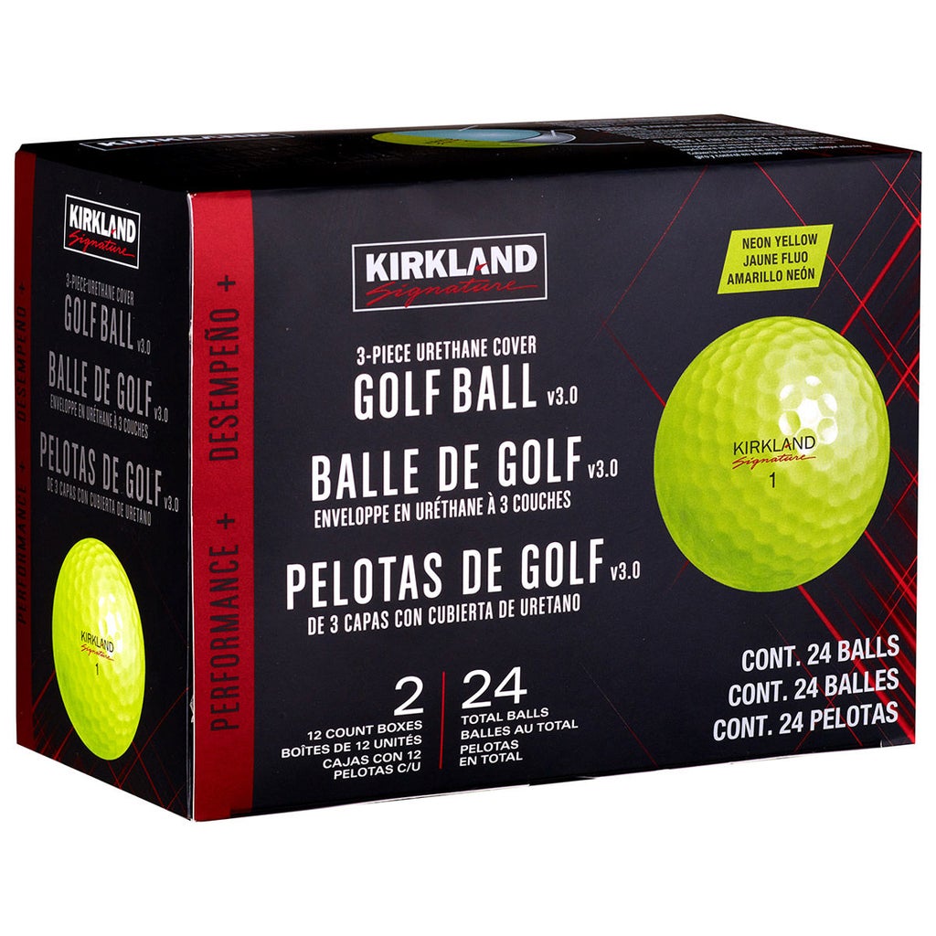 KIRKLAND SIGNATURE ゴルフボール 白7ダース 黄3ダース Kirkland Signature V3.0 Yellow Golf Ball, 2-dozen | Costco