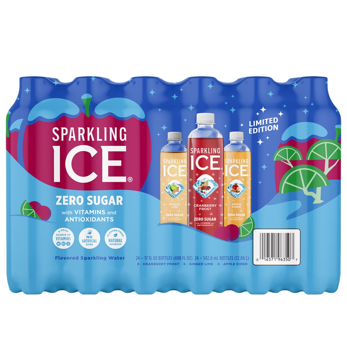 SPARKLING ICE VARIETY PACK ZERO SUGAR 24/17OZ