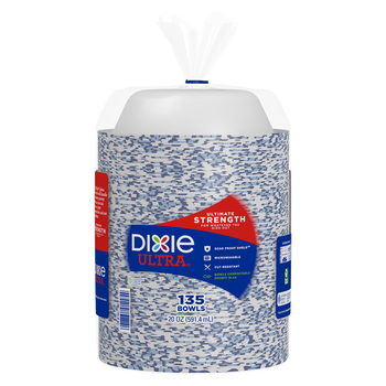 Dixie Ultra Paper Bowl, 20 oz, 135 ct