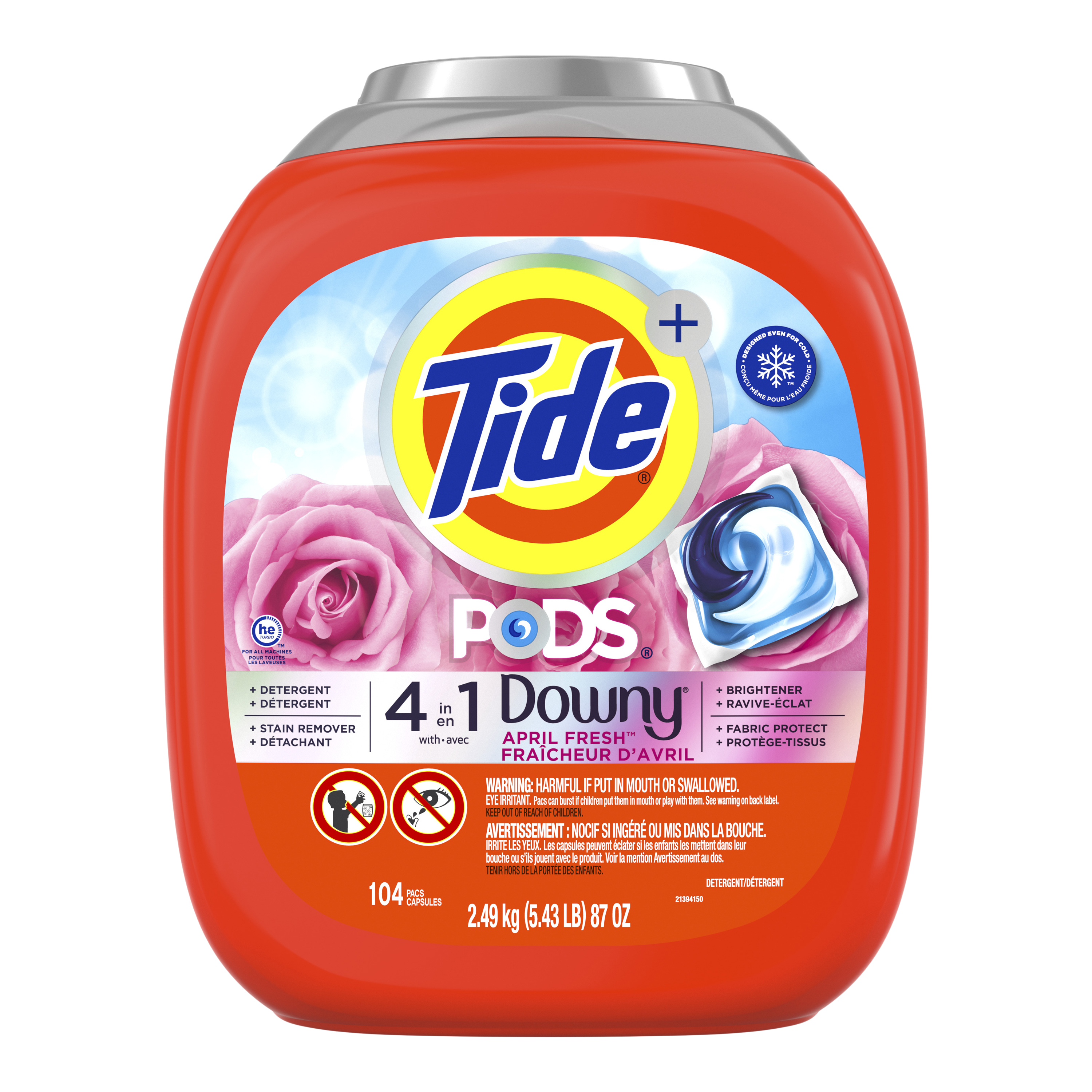 Tide Pods with Downy April Fresh laundry detergent