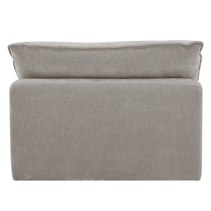 【中古】 Serene Bug DefTex Sereen Fabric Armless Chair, Taupe | Costco
