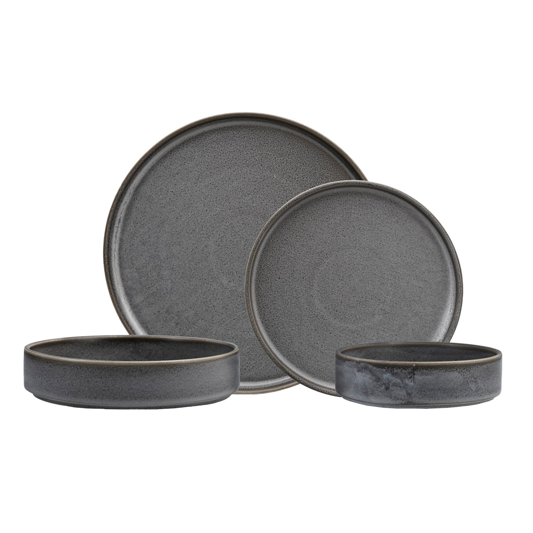 Fortessa Sound Thunder 16-piece Dinnerware Set | Costco