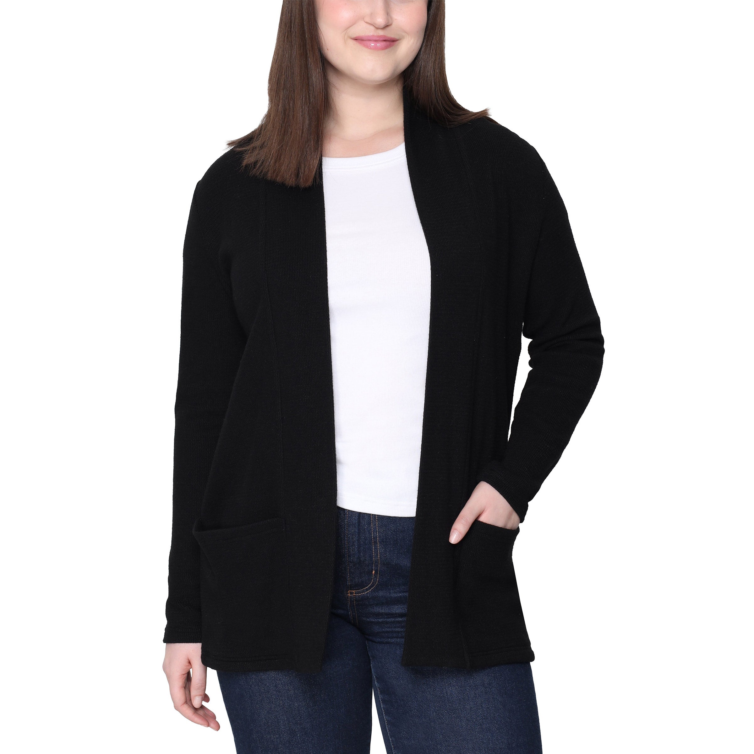 Tahari Women's Long Sleeve Open Cardigan | Costco