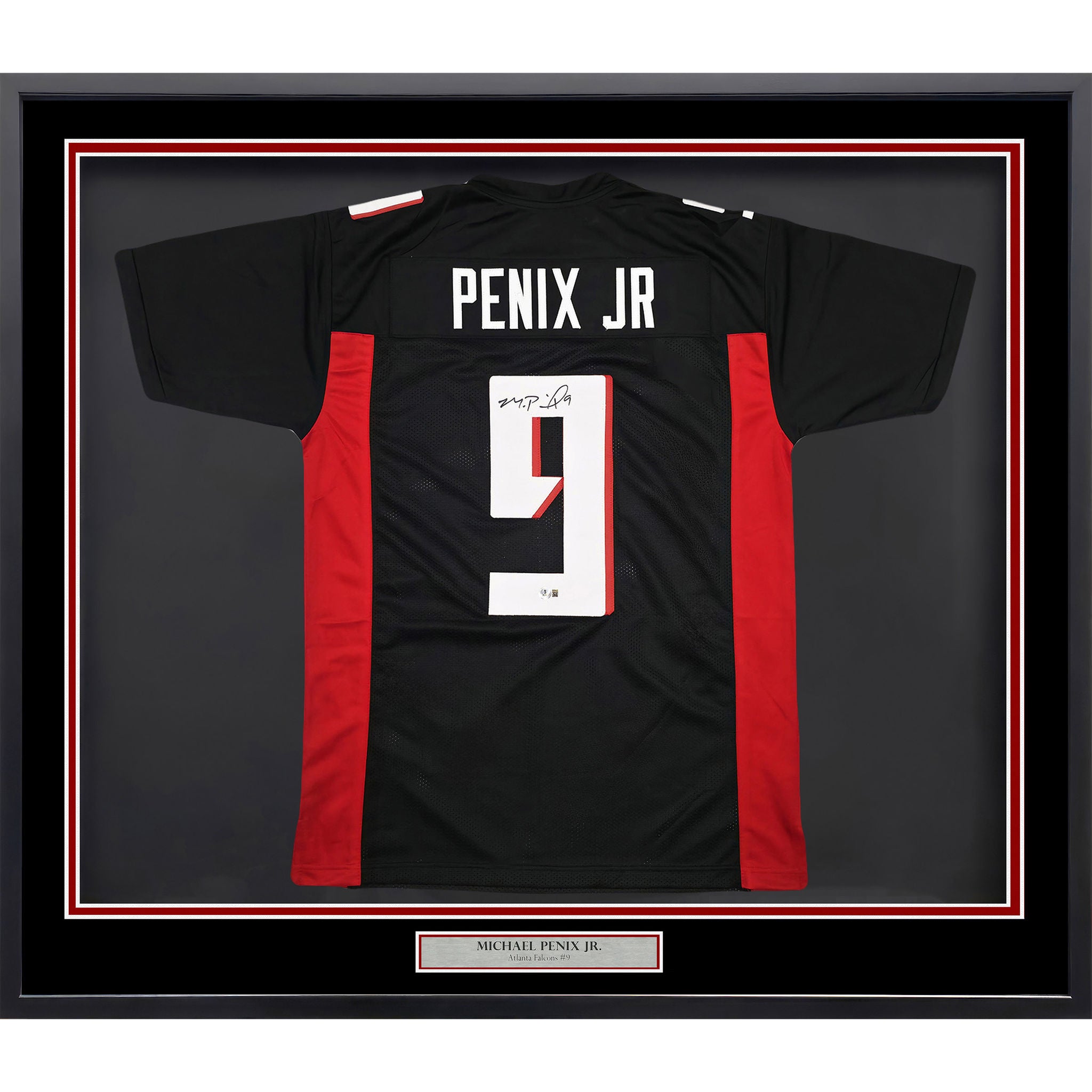 Atlanta Falcons Michael Penix Jr. Autographed Framed Black Jersey