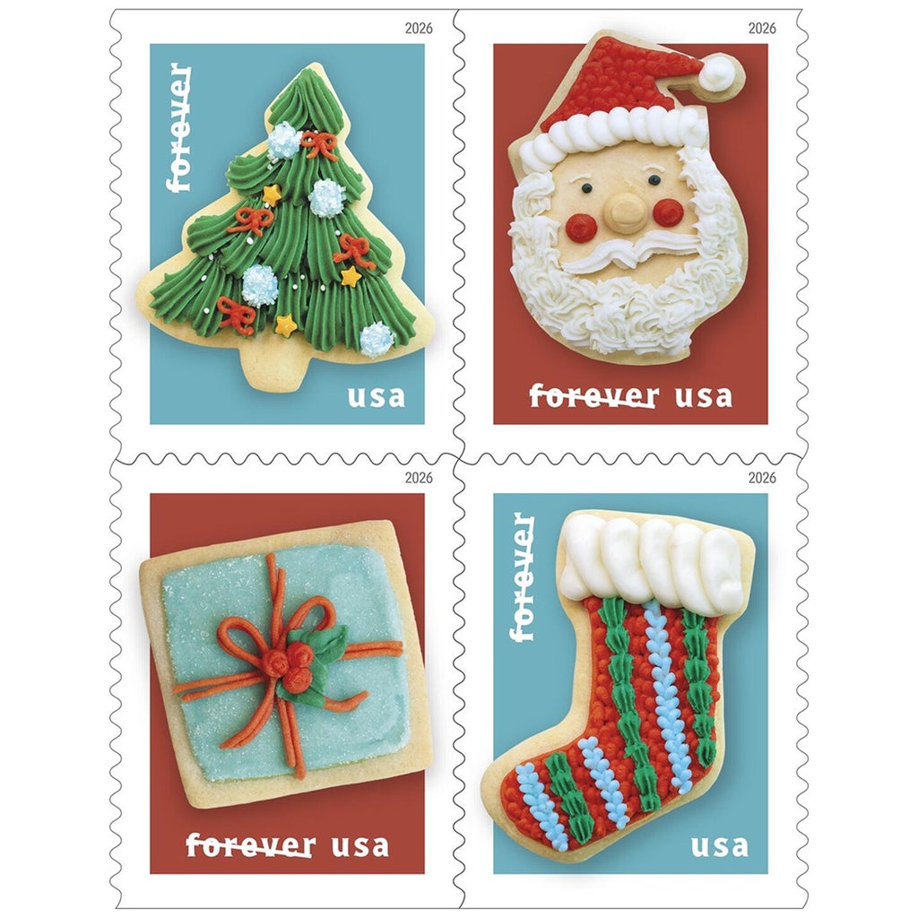 USPS® First-Class FOREVER® Stamps, Holiday Design, Booklet of 20 Stamps ...