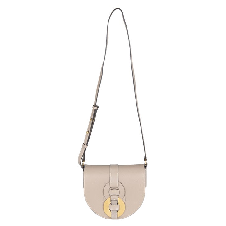 Chloe Darryl Leather Saddle Bag, Gray | Costco