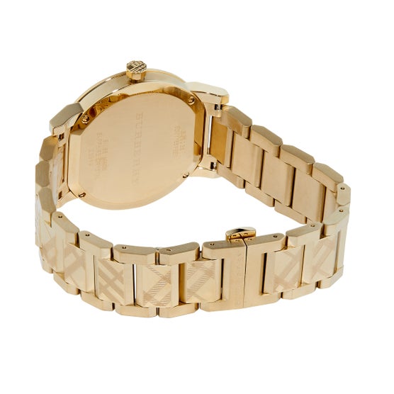 Burberry The City Yellow Gold Stainless Steel Quartz Ladies Watch