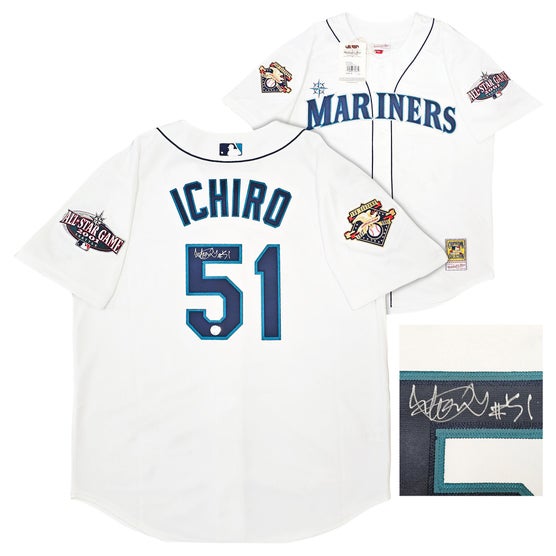 ウェア ICHIRO mariners 2001 all star jersey Ichiro Suzuki Autographed Seattle Mariners White Authentic