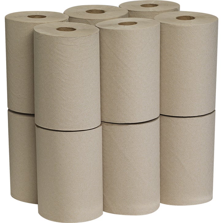 Marathon Recycled Dispenser Roll Towels, 1-Ply, Non-perforated
