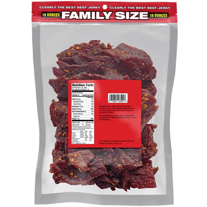 Old Trapper Beef Jerky, Hot & Spicy, Family Size, 18 oz | Costco