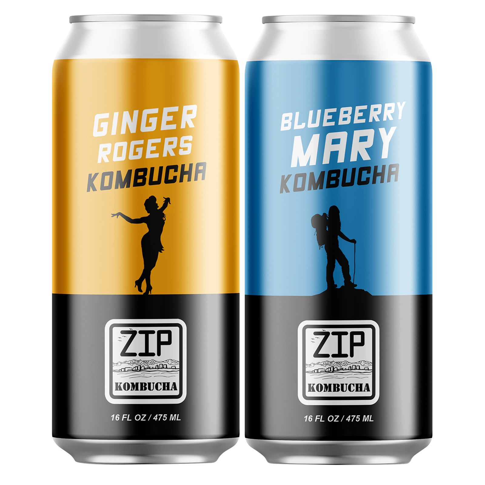 ZIP Kombucha, Variety Pack, 16 fl oz, 12 ct | Costco