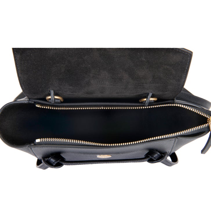 Celine Nano Belt Bag in Grained Calf Skin, Black | Costco