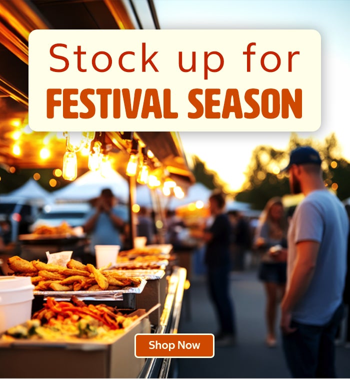 STOCK UP FOR FESTIVAL SEASON! SHOP NOW                                         