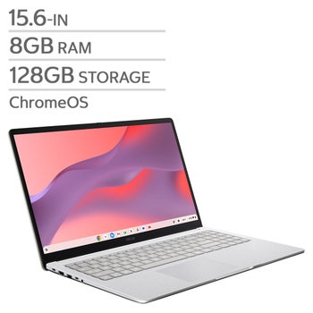 ASUS 15.6-in Chromebook Bundle, MediaTek Kompanio 540 – 8GB RAM, 128GB Storage