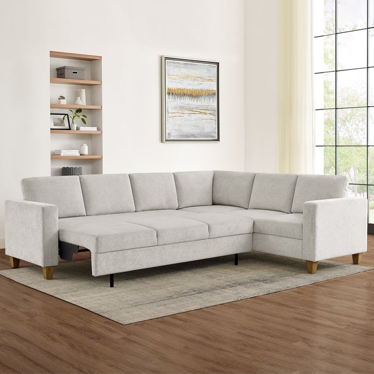 Best HD Pictures about  Thomasville Dillard Fabric Convertible Sleeper Sectional  with No AI Images