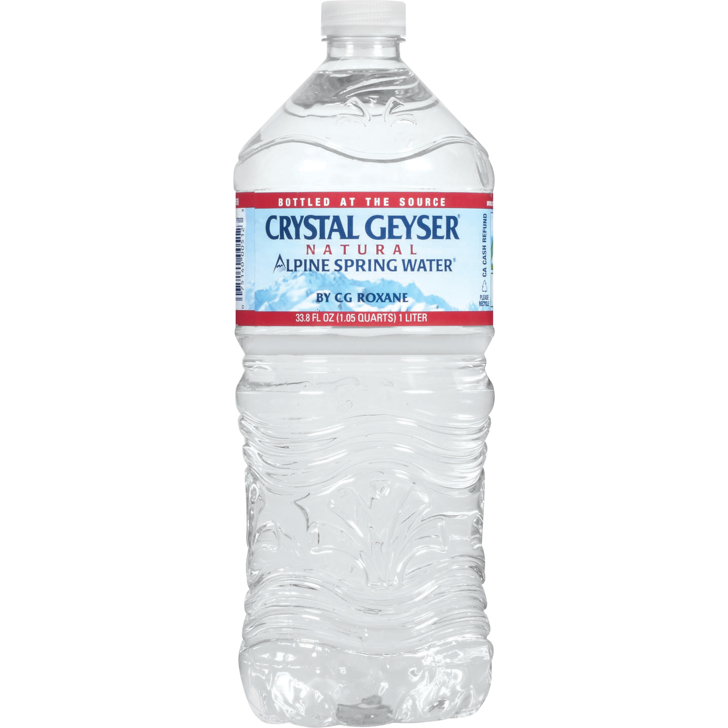 Crystal Geyser Alpine Spring Water, 1 L, 15-count
