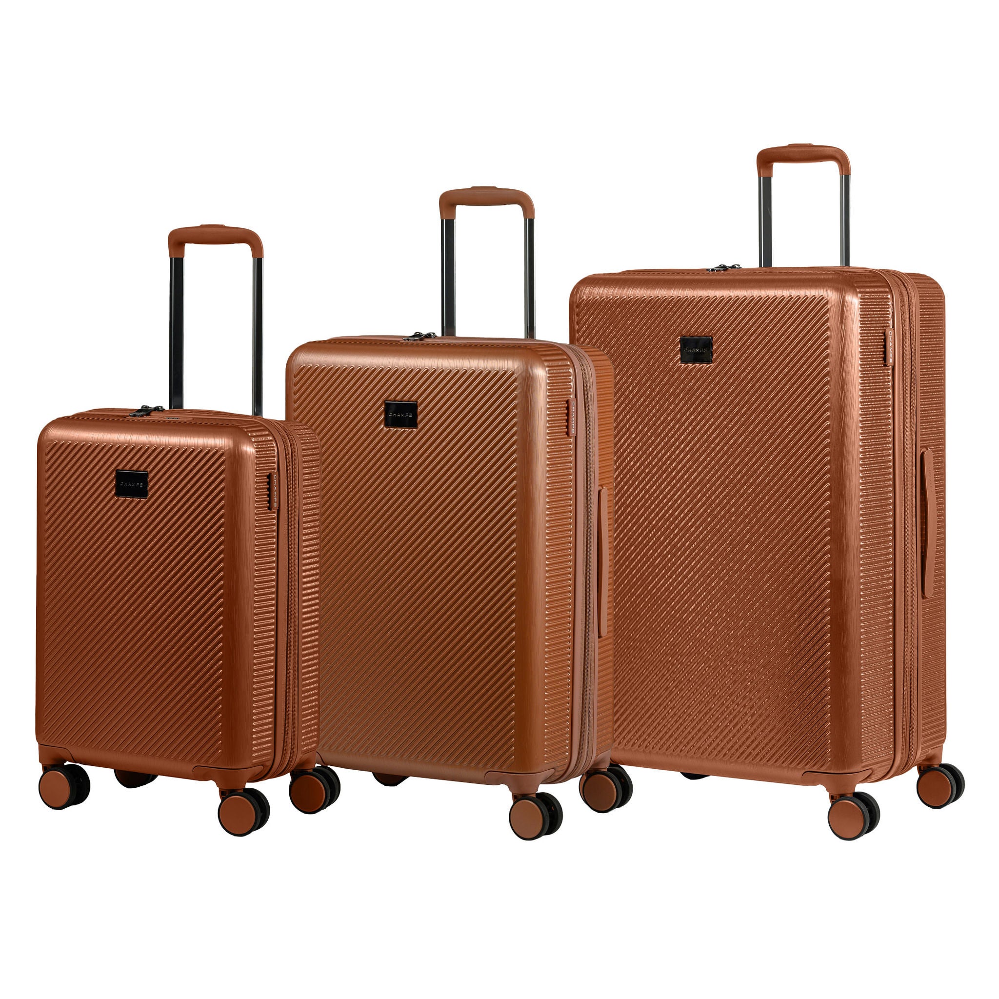Cognac Challant & Trois Renards 2本セット Champs - Iconic II 3-piece Hardside Luggage Set | Costco