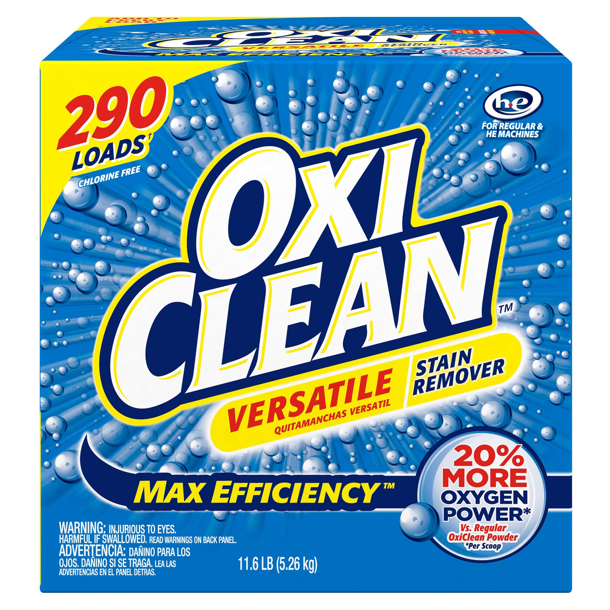 OxiClean HE Powder Versatile Stain Remover, 11.6 lbs | Costco