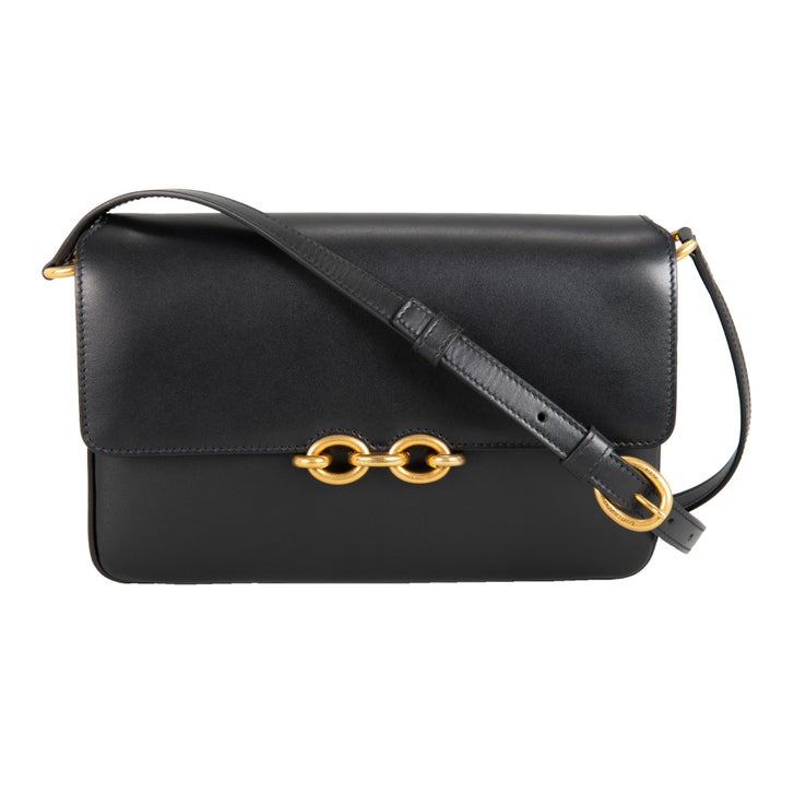YSL Satchel Le Maillon Queens Bag Nero, Black | Costco