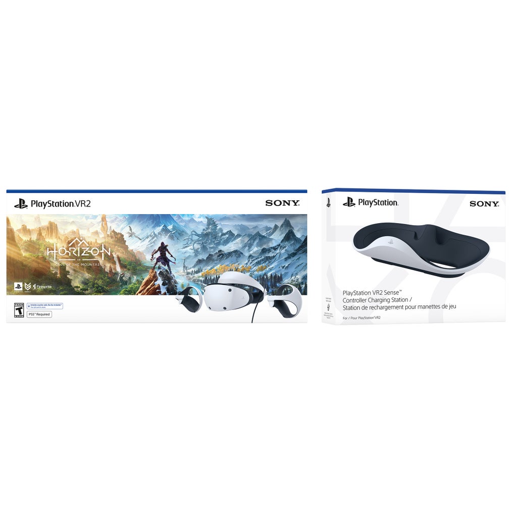 PlayStation VR2 Horizon: Call of the Mountain and Charging Station