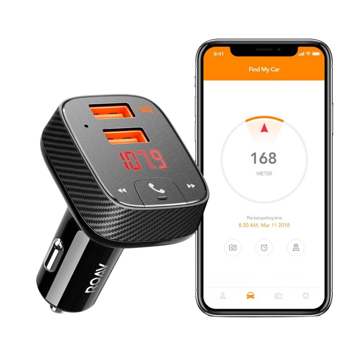 Anker Roav SmartCharge F2 Bluetooth FM Transmitter Car Kit