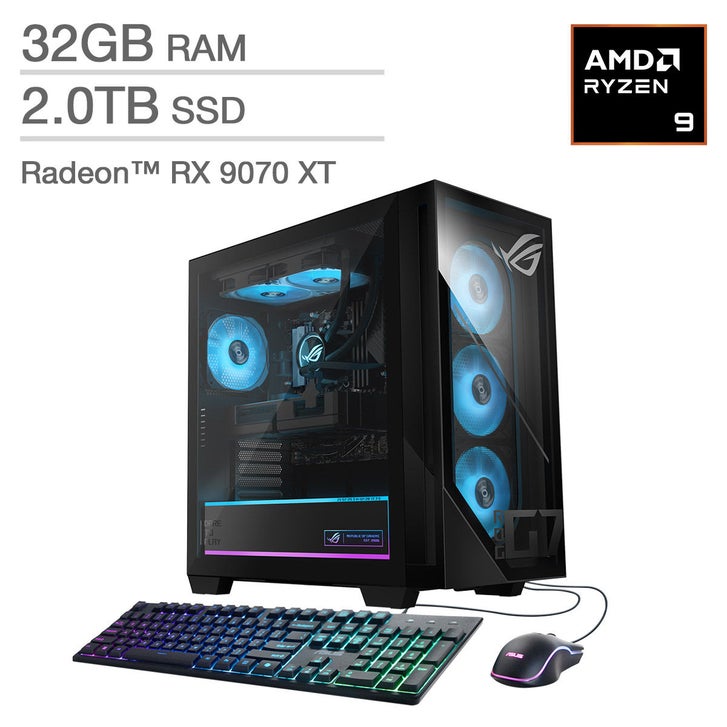 ASUS ROG GM700 58L Gaming Desktop - AMD Ryzen 9 9950X 3D - AMD