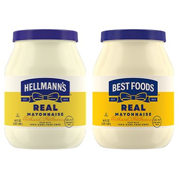 Hellmann's OR Best Foods Real Mayonnaise