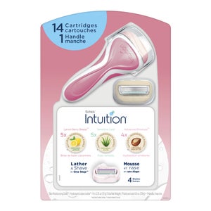 Schick Intuition Razor and Refill Variety Pack, 1 handle + 14 cartridges