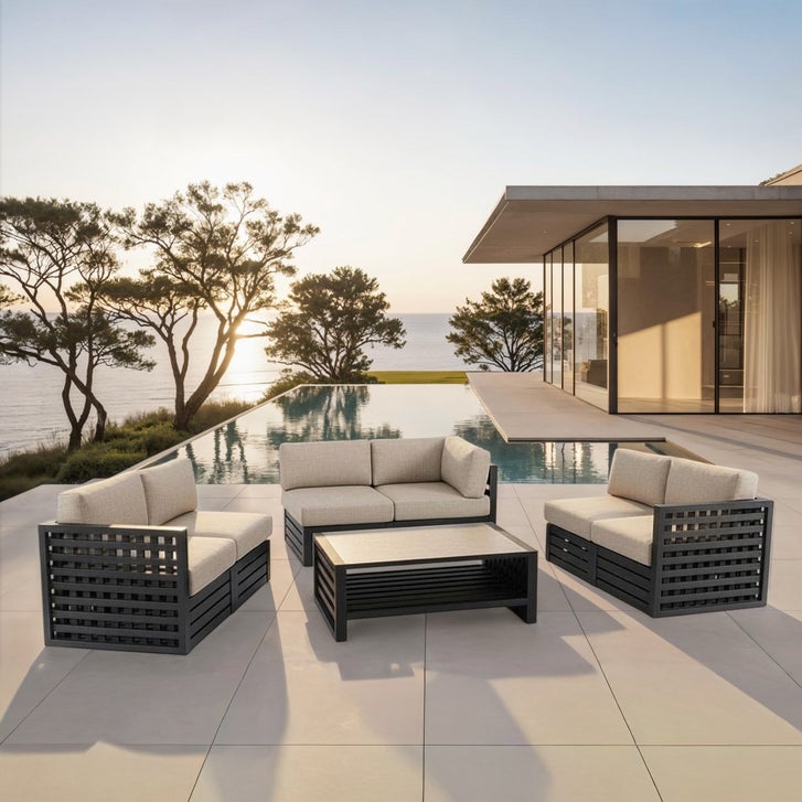 MoDe Halifax 7-piece Modular Outdoor Seating Set | Costco