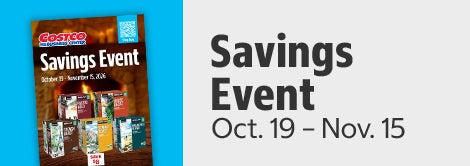 Savings Event October 19 – November 15, 2026