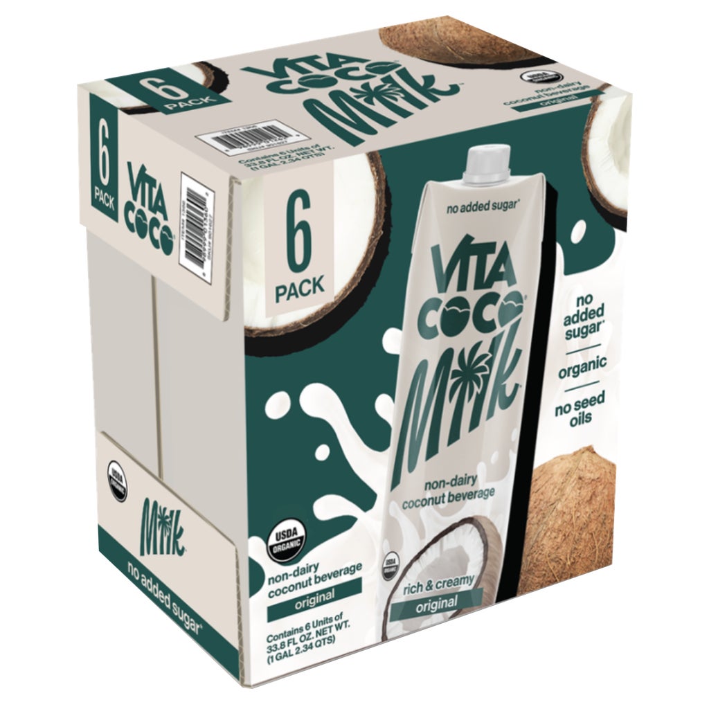 Vita Coco Organic Coconut Non-Dairy Beverage, 33.8 fl oz, 6 ct