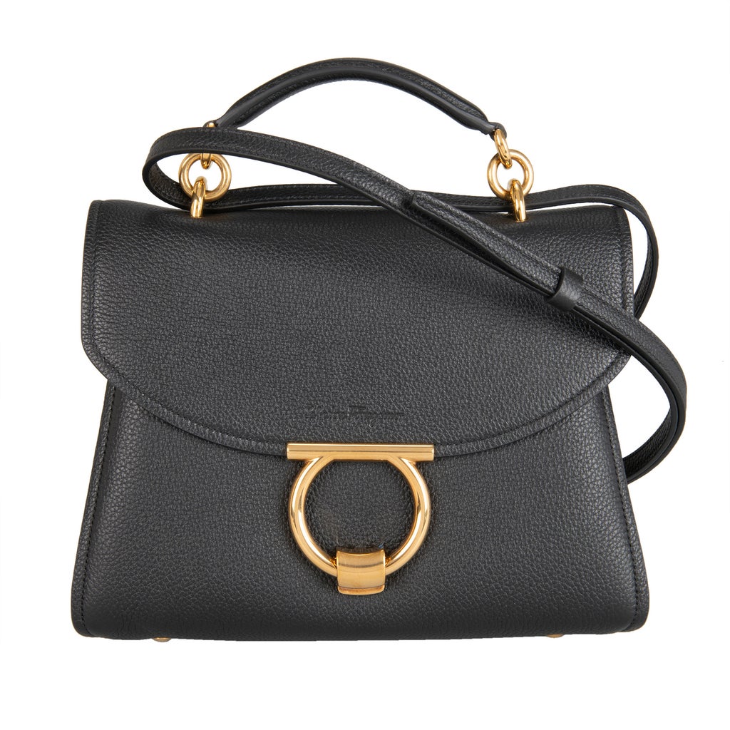 Ferragamo Gancini Bag Nero, Black | Costco