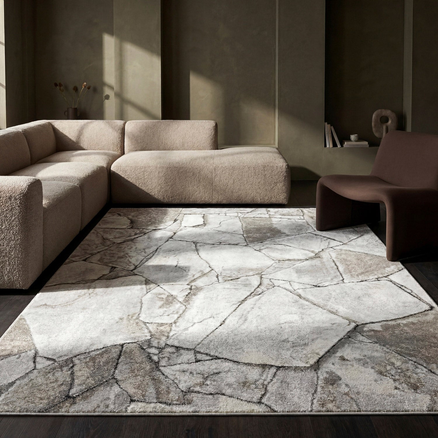 Surya Quesada Area Rug, Slate Gray, 8'10