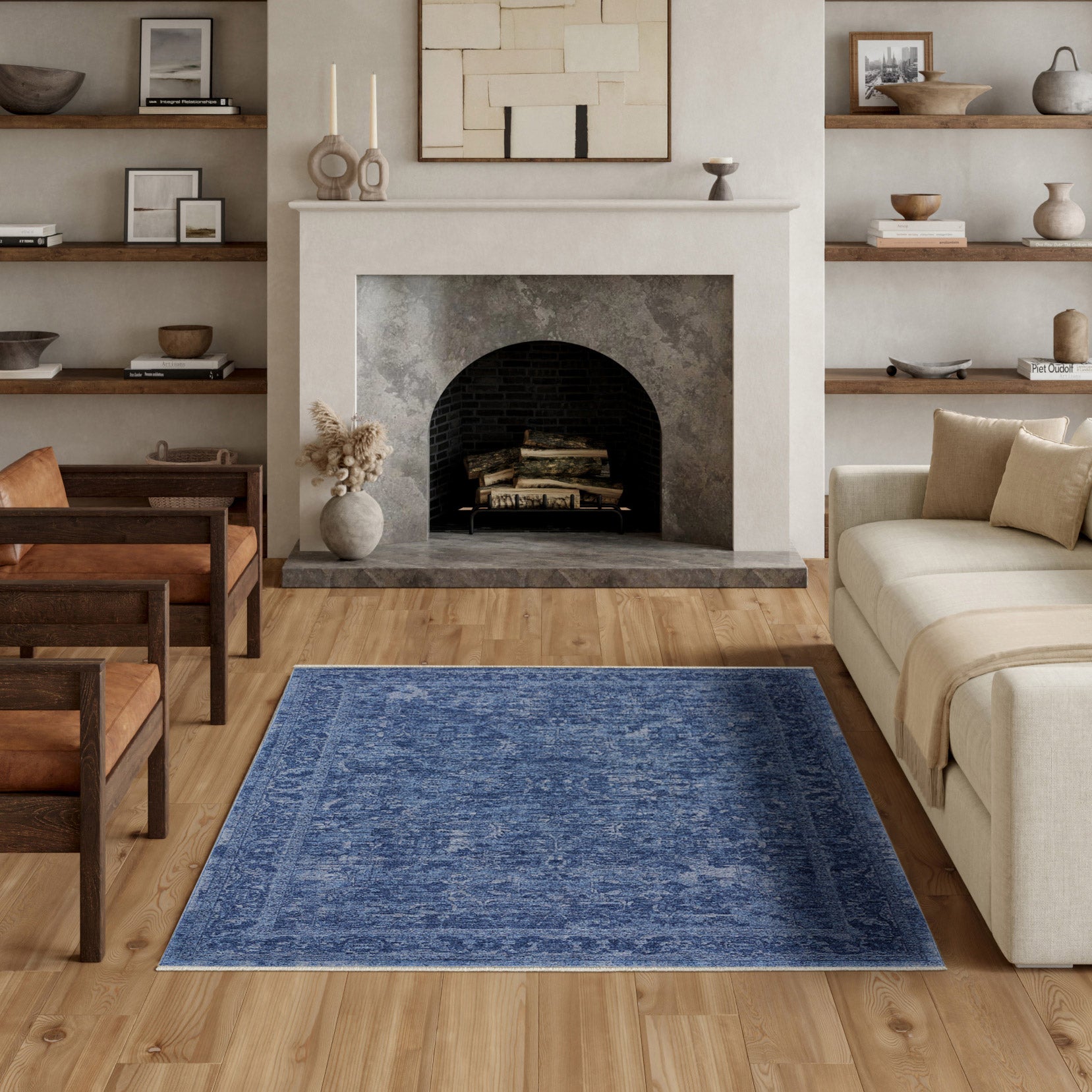 Nourison Pure Home Area Rug, Willow, 6’ x 9’