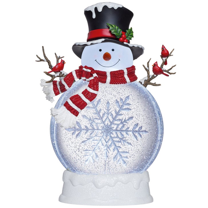 45.7 cm (18 in.) Holiday Snowman with Glitter and LED Lights | Costco