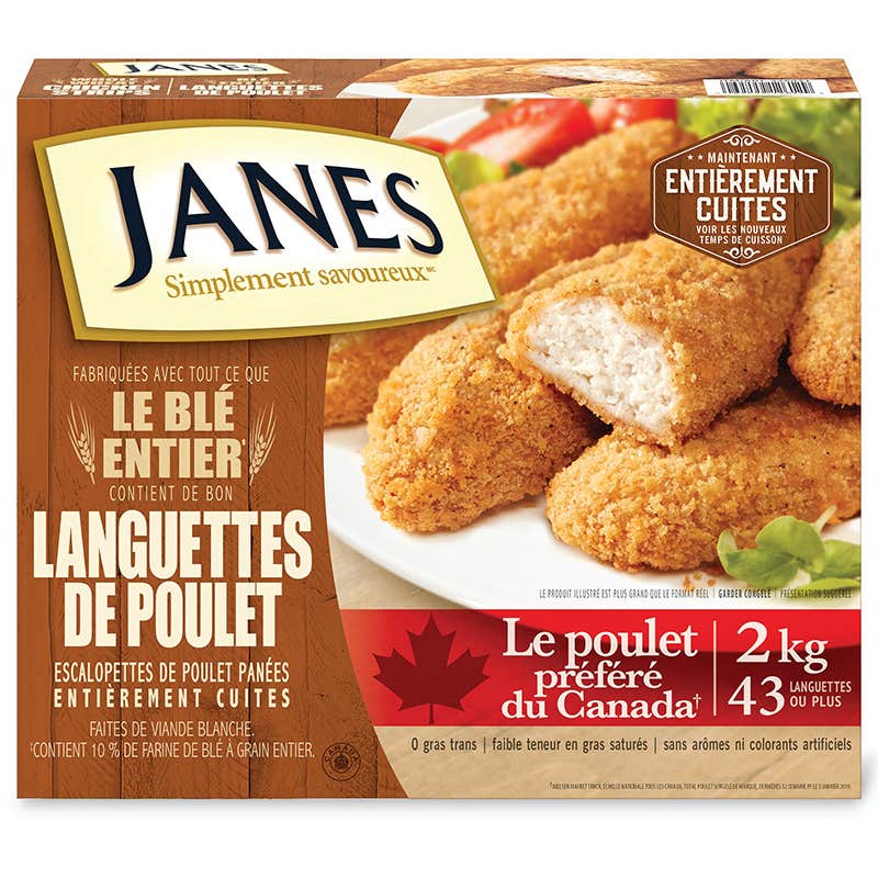 Languettes de poulet au blé entier Janes