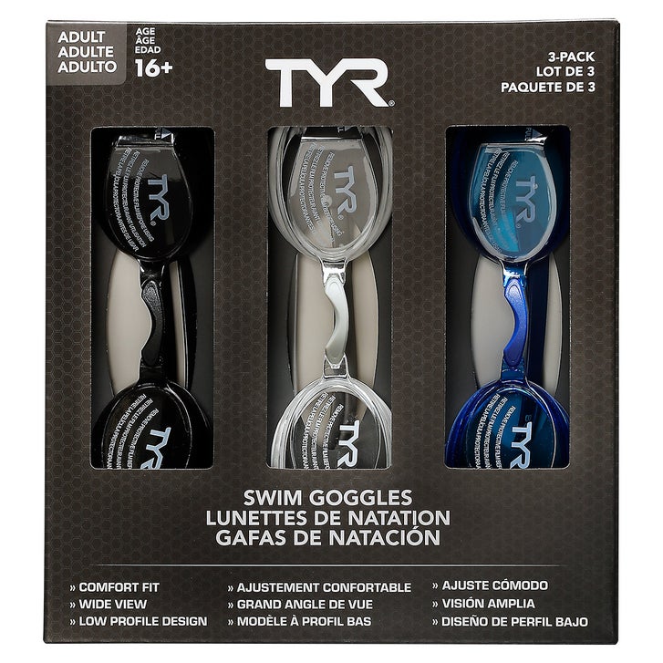 TYR Adult Swim Goggle 3-pack | Costco
