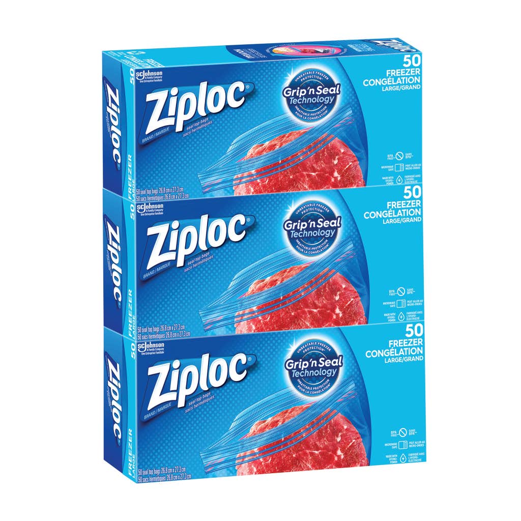 Ziploc large freezer bags