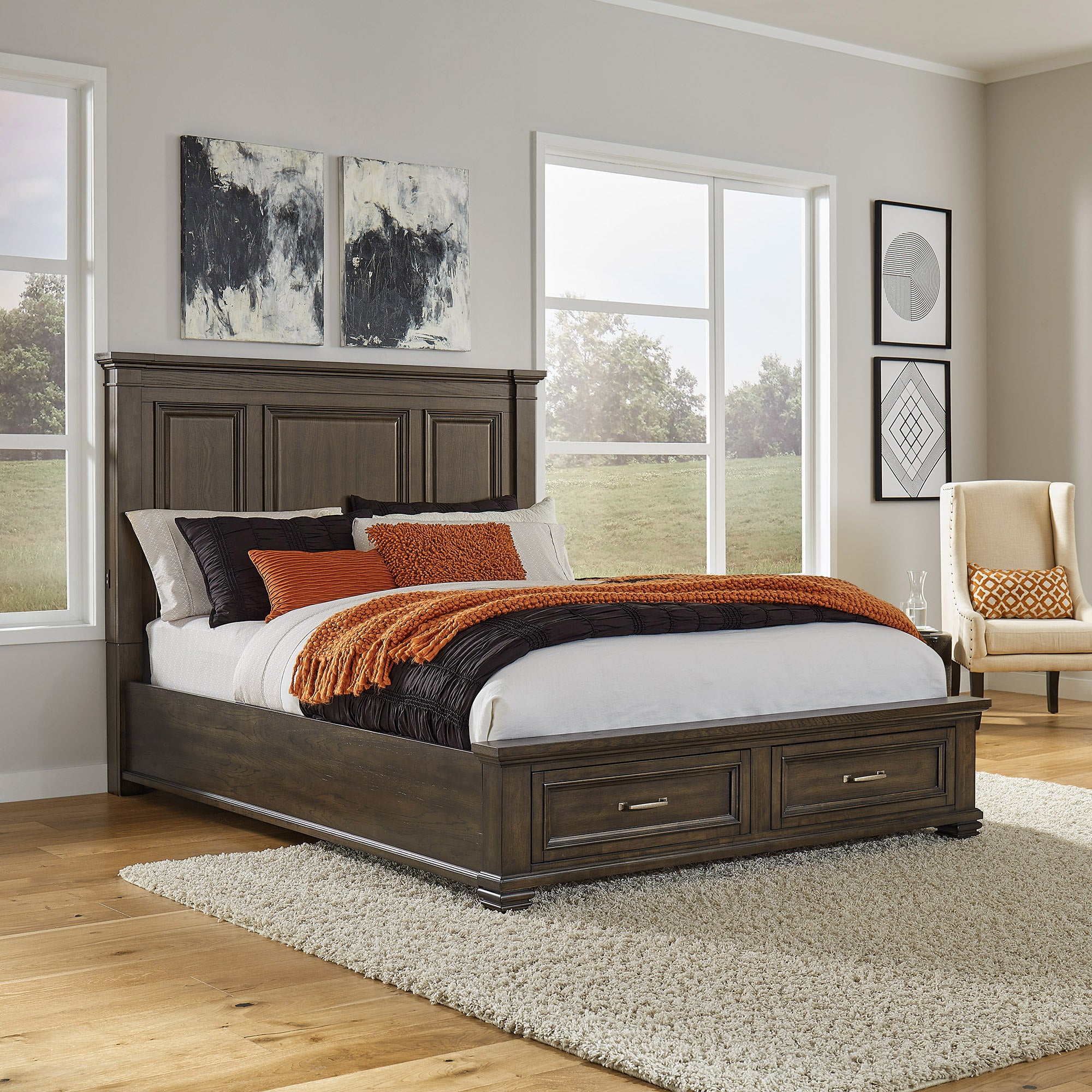 Mendocino Cal-King Panel Storage Bed | Costco