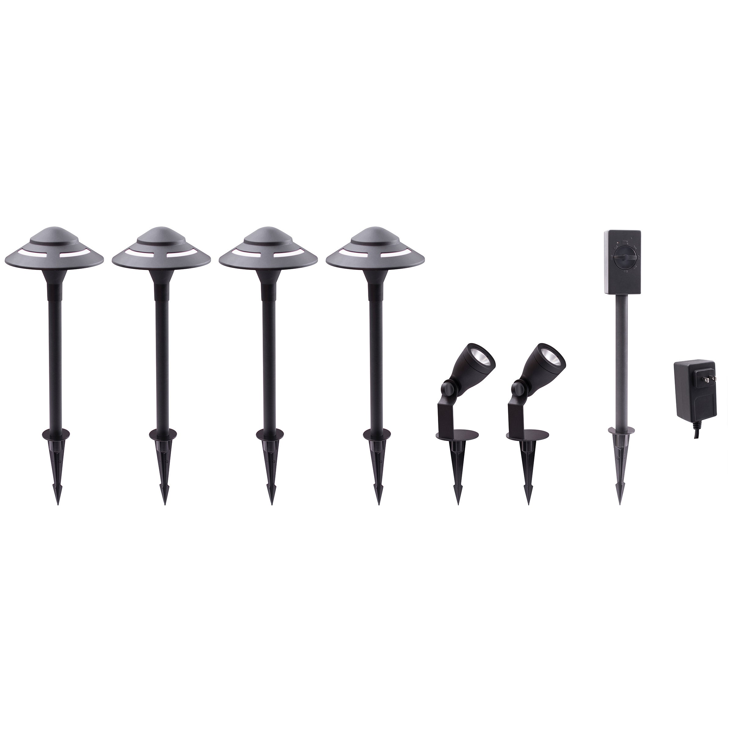Energetic 6-piece LED Landscape Lighting Kit | Costco