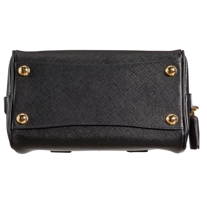 Prada Saffiano Leather Top Handle Bag, Black | Costco