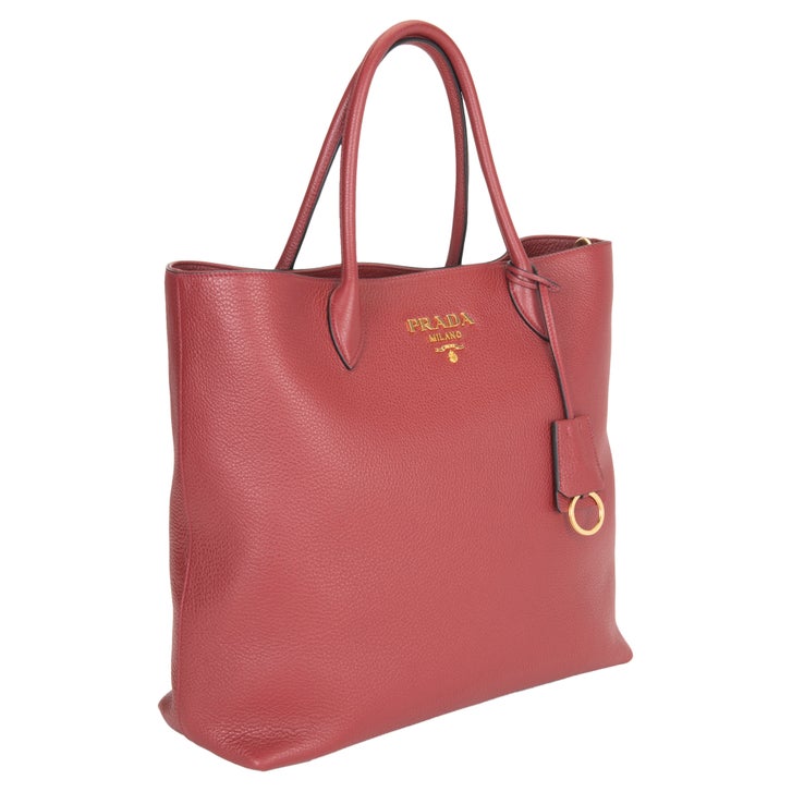 Prada Leather Tote, Ruby Red | Costco