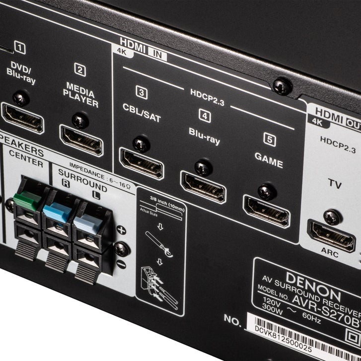 Denon AVR-S270BT 5.1 Ch. 4K AV Receiver | Costco