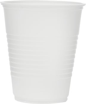 Fabri-Kal Plastic Ribbed Cups, 12 oz, 1000 ct